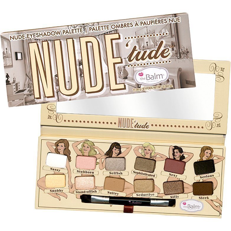 the Balm Nude Tude Eyeshadow Palette Nude 12 Shadows 11